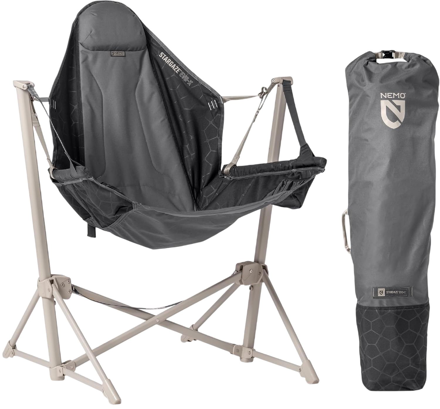 Equipment Stargaze EVO-X Reclining Camp Chair - Goodnight Black by nemo camping equipment